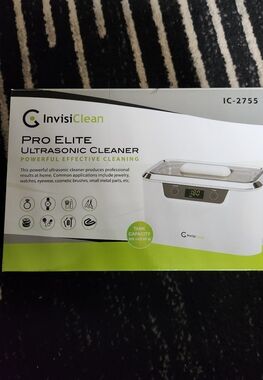 Brand New In Box InvisiClean Pro Elite Ultrasonic Cleaner